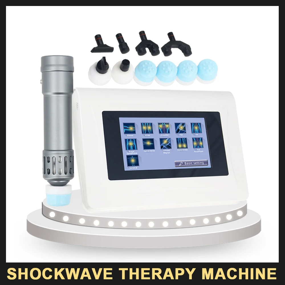 

250mj Shockwave Therapy Machine Portable Chiropractic Tool 2in1 Correction Spine Gun Pain Reduction Body Massage Shock Wave