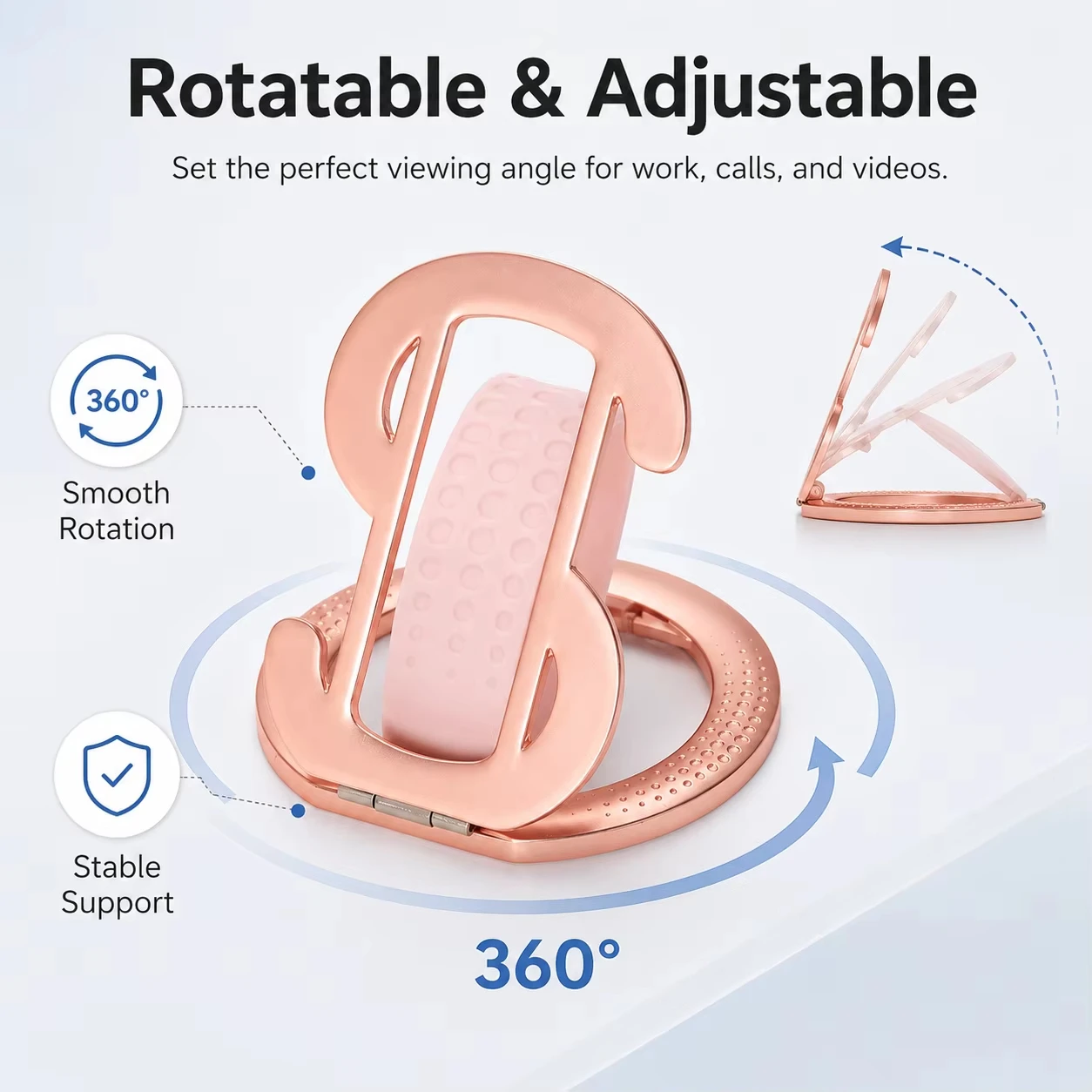 Magnetic Ring iPhone Holder For MagSafe Grip Simplicity Rotation for Phone Foldable Bracket