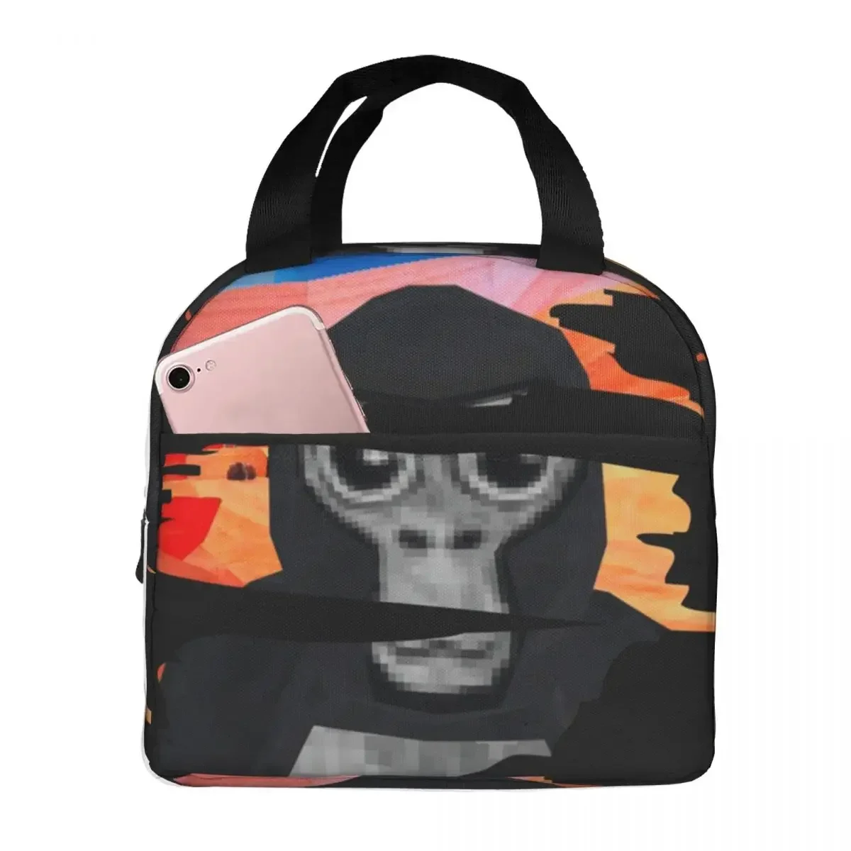 

Gorilla Tag Monkey Lunch Bags Bento Box Portable Lunch Tote Resuable Picnic Bags Cooler Thermal Bag for Woman Student School