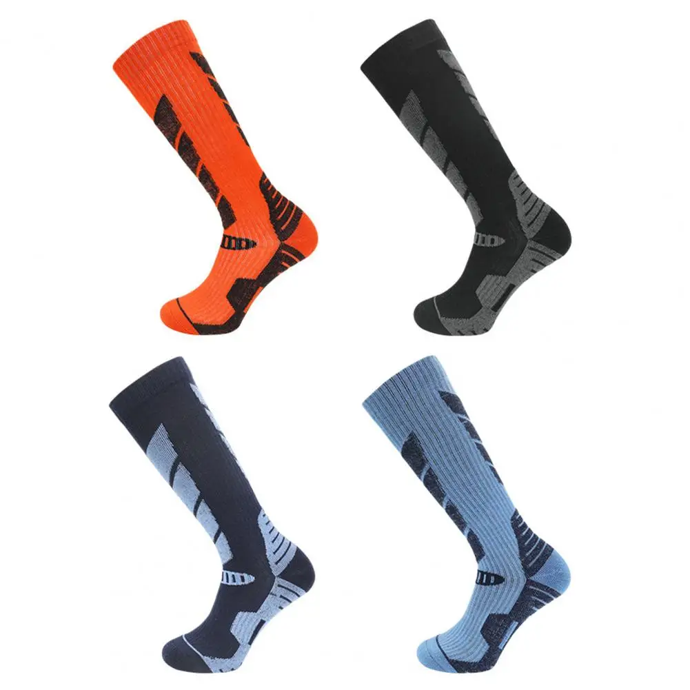 1 Pair Ski Socks Helpful Breathable Sports Socks Thickened Terry Outdoor Sports Socks for Outdoor