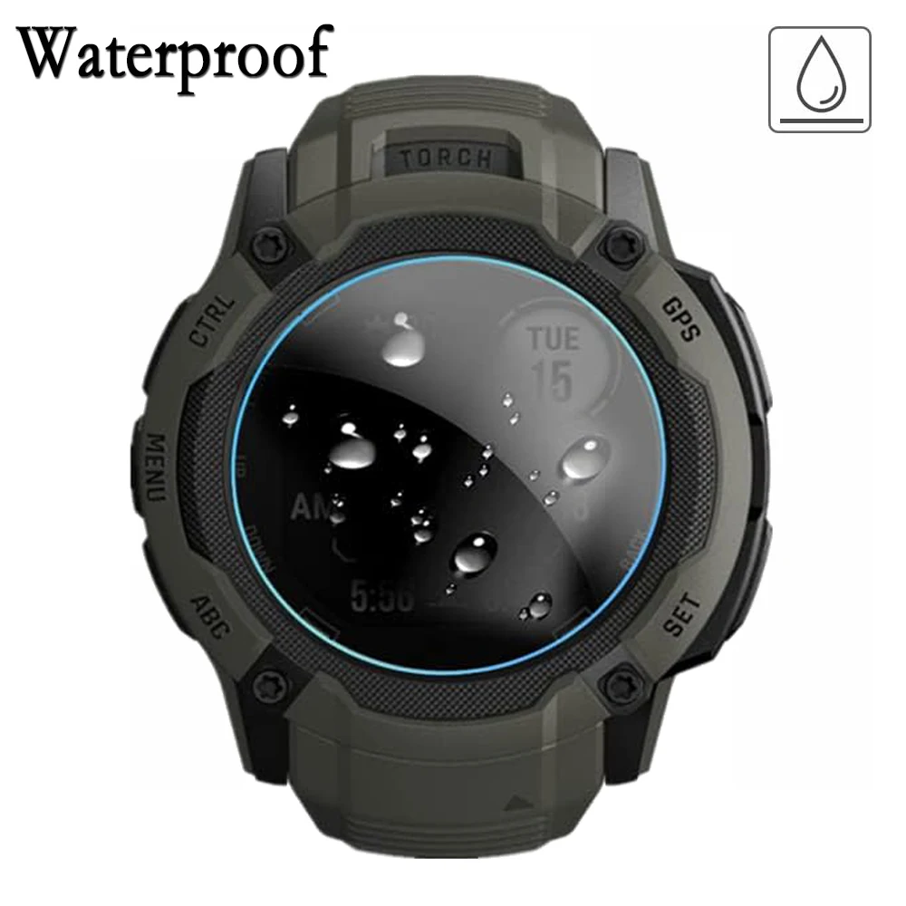 Película de vidrio templado para Garmin Instinct 2X, Protector de pantalla completa resistente a grietas, accesorios de reloj, 2/4 piezas