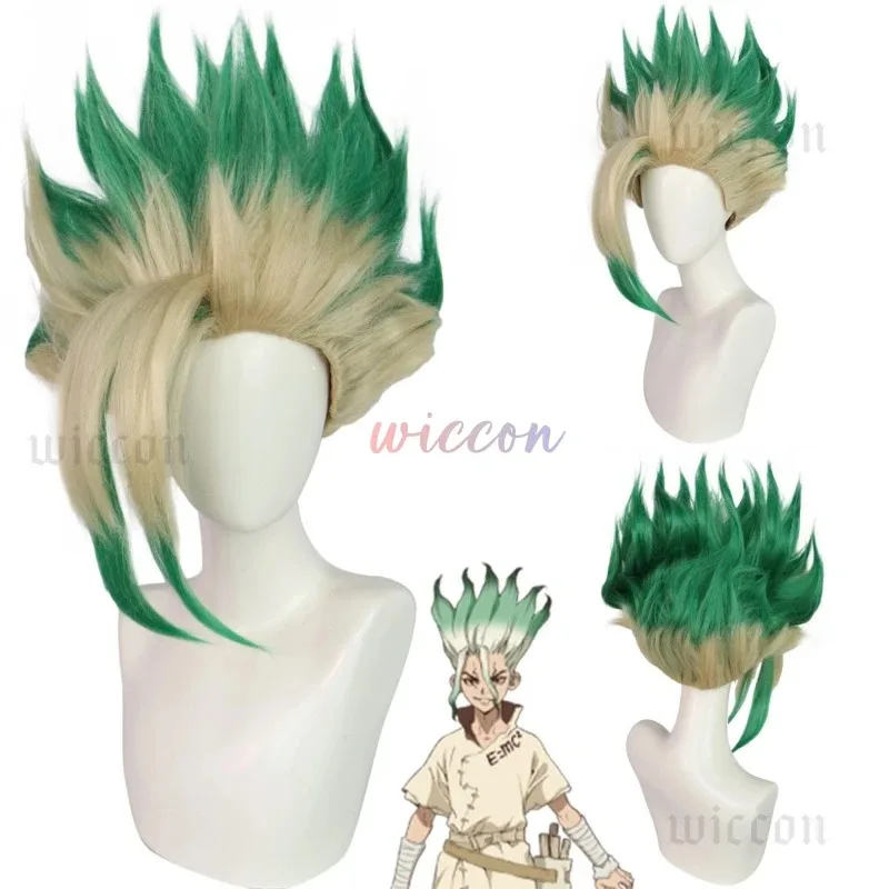 

Anime DrStone Senku Ishigami Cosplay Wig Halloween Christmas Carnival Party Outfit Role Play Wig Comic Con Headwear