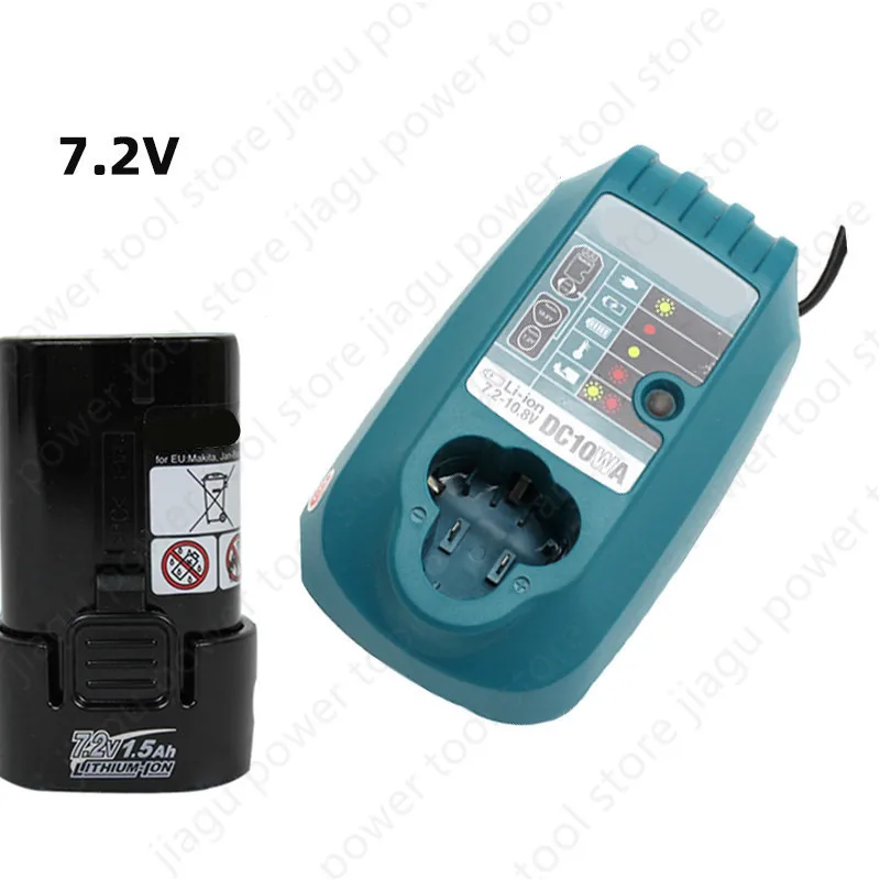 

7.2V Battery BL0715 charger DC10WA for Makita DF012DSE DF012DZ TD020D TD022D TD022DSE DF012D 7010 DF010 012 TD021 TD022 BL7010