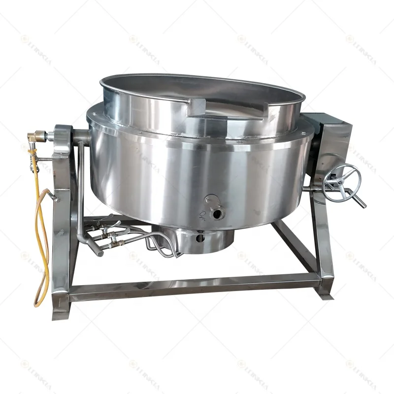 

300 500 1000 Liter Tilt Jam Butter Candy Water Milk Agitator Sugar Mixer Pot healthy cooking machine