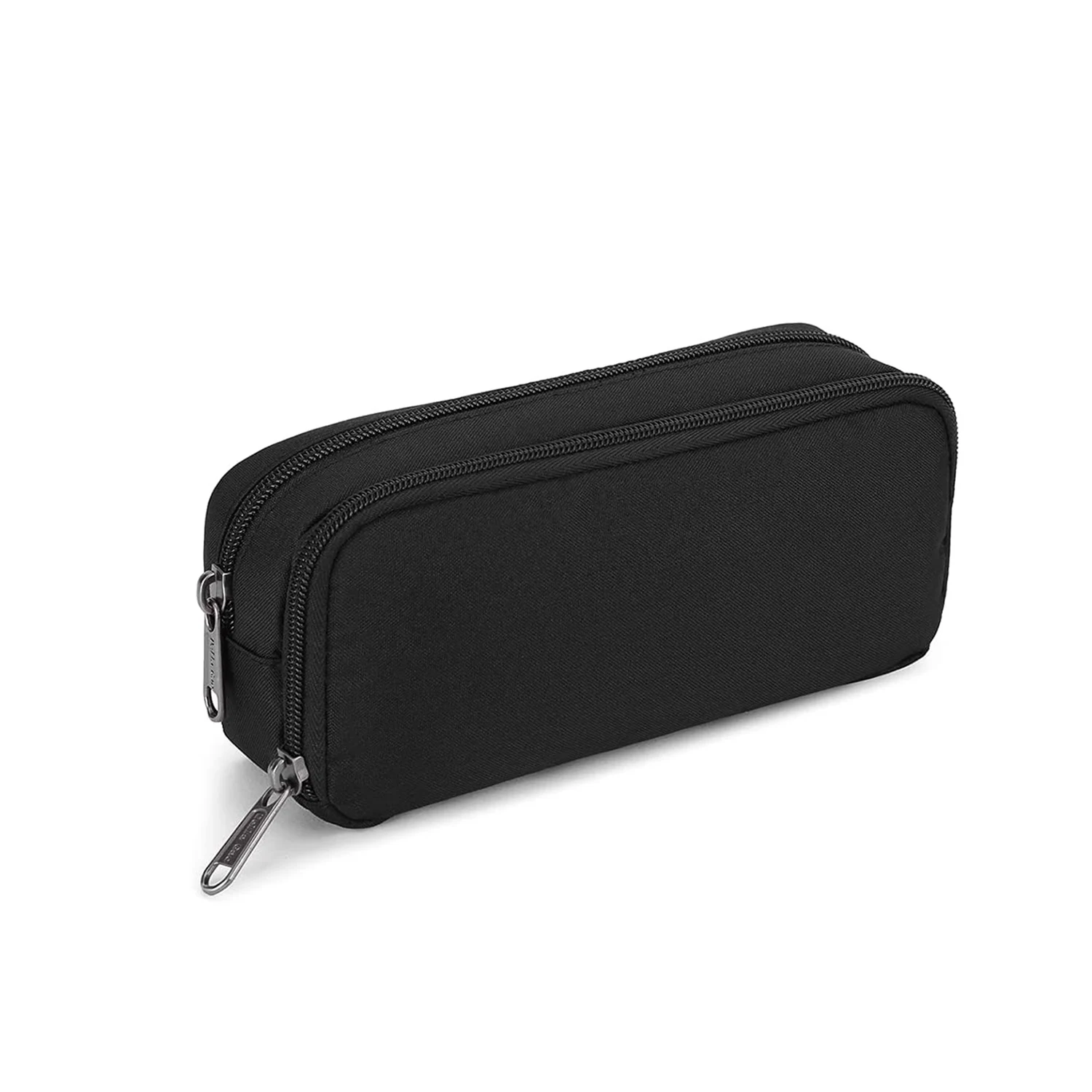 Estuche de lápices de gran capacidad, bolsa de almacenamiento Oxford, estuche para rotuladores, bolsa de papelería Simple, organizador de oficina escolar, color negro