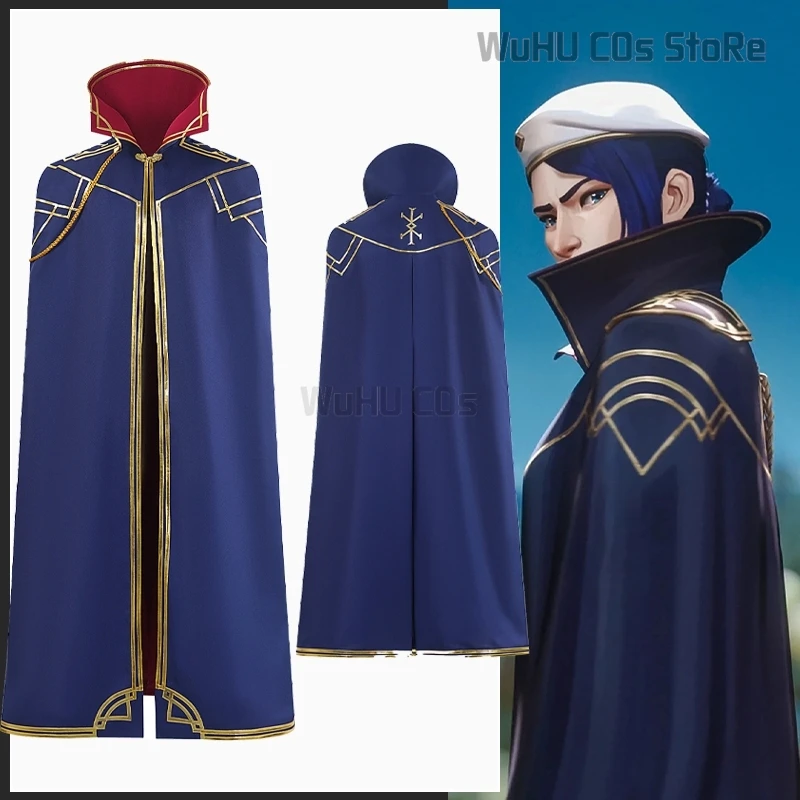 

Nino Game LoL 2 Costume Halloween Arcane Caitlyn Cosplay Cape Sheriff 2024 Caitlyn Hat Wig For Adult Women Roleplay Wig Outfit