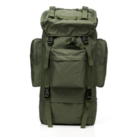 Men's Tactical Hiking Backpack Waterproof 70l Camouflage Camping Hunting Gear Duffel Bag
