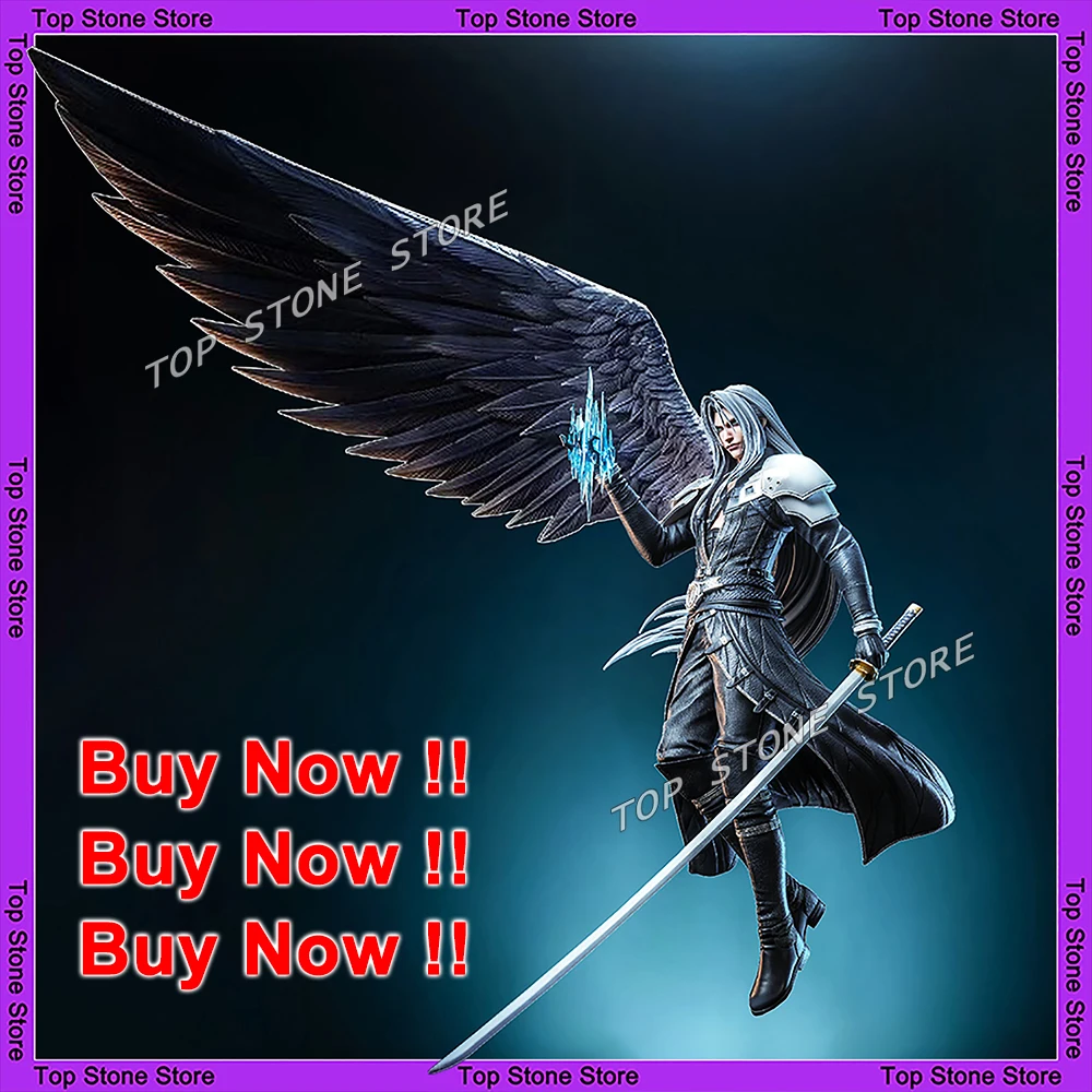 Figura de acción de Sephiroth Cloud Tifa del anime, Ángel Alado ‌ Figuras Coleccionables, Modelo de Juguete, La Legendaria Figura del Héroe Sephiroth
