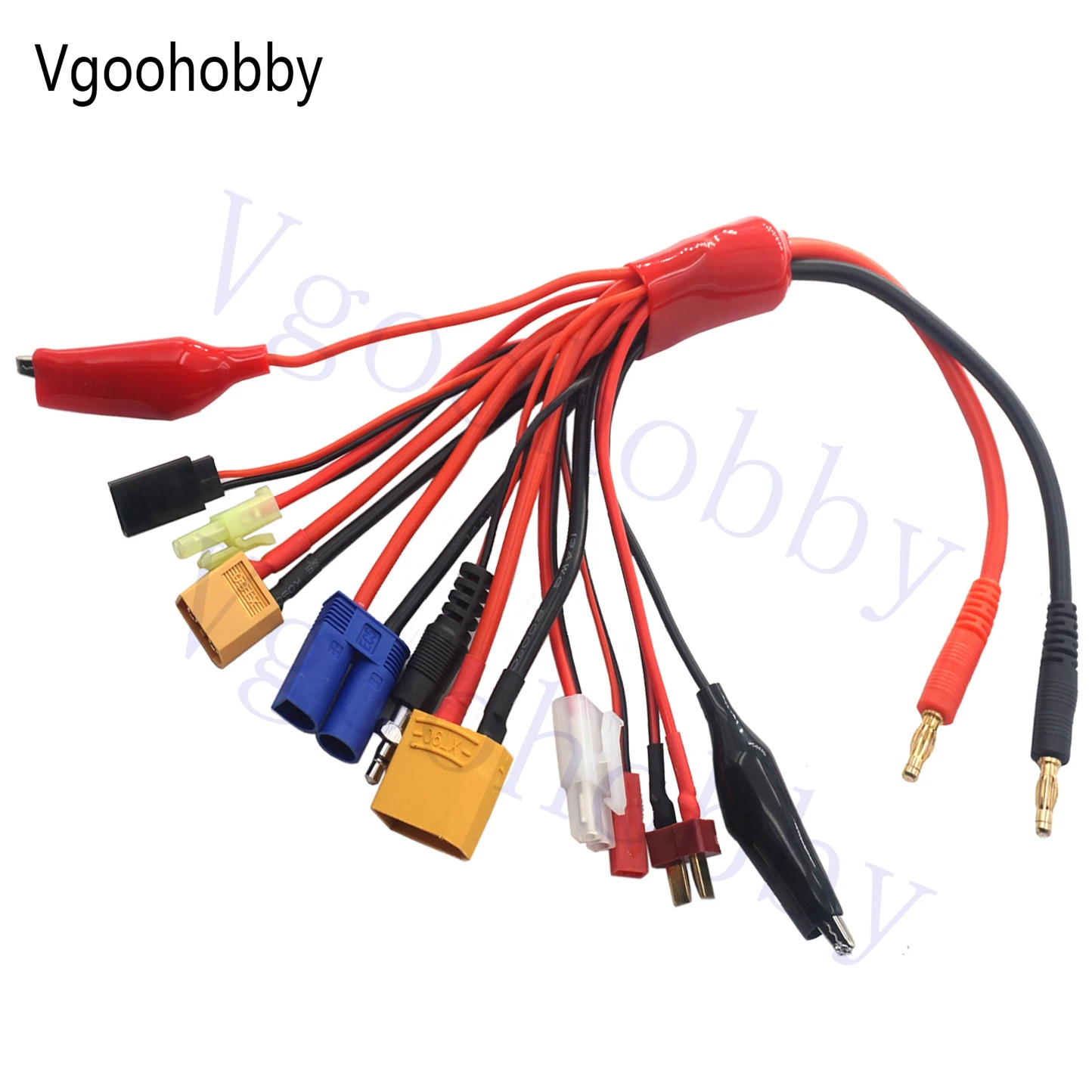 

10 in 1 RC Lipo Battery Multi Charger Adapter 4.0mm Banana Plug Lead Convert Cable for RC Car Drone Quadcopter