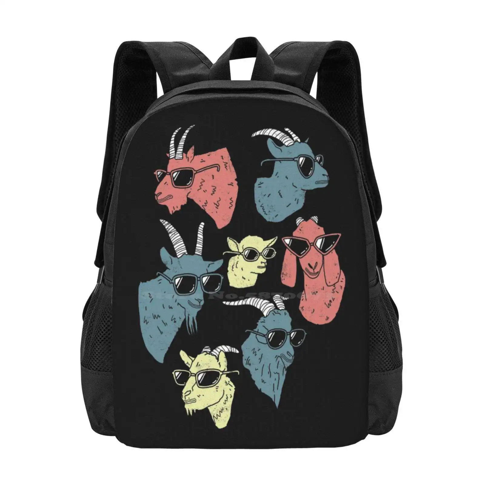 Goats Backpacks For School Teenagers Girls Travel Bags Goats Goat Stuff Goat Art Goat Coffee Goat Sweater Goat Long Sleeve Goat