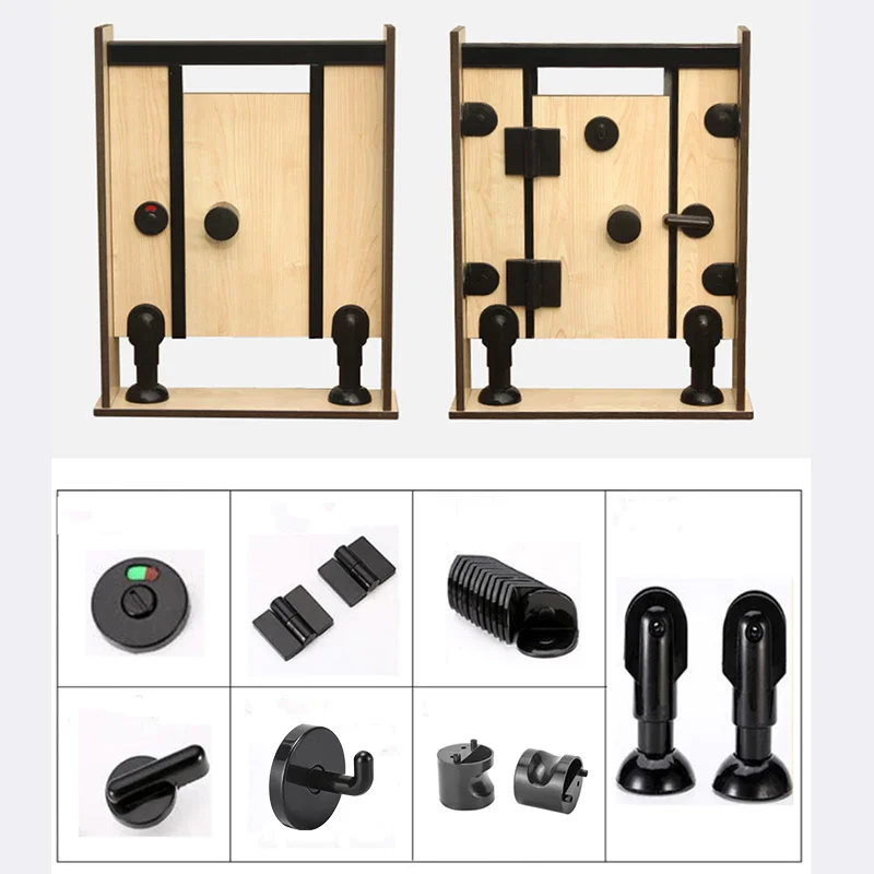 

1pcs Toilet Partition Indicator Lock Toilet Door Plastic Partition Engage Vacant Indicator Door Lock Bathroom Accessory