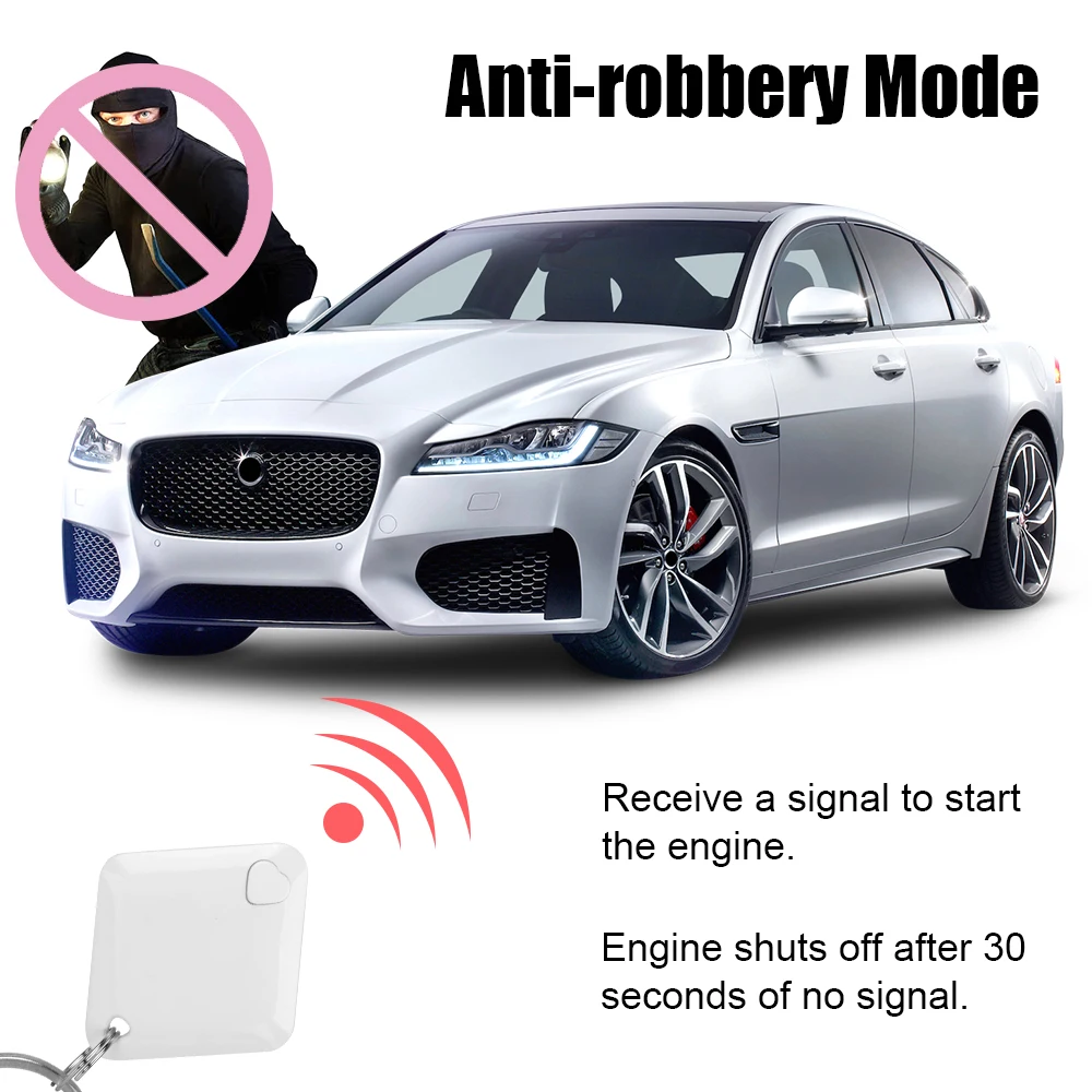 Wireless Anti-robbery System For Gasline Car Motorcycle Engine Lock Circuit Cut Off RFID Anti-theft Device M506 Immobilizer 12V