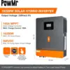PowMr 10.2KW 하이브리드 태양광 인버터 48V 230V 그리드 오프 그리드 순수 사인파 인버터 듀얼 출력 MPPT 160A 태양광 배터리 충전기 3