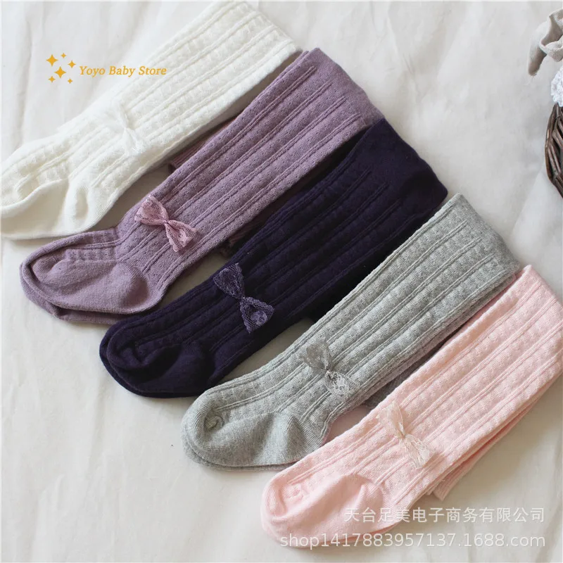 Cotton Baby Tights Winter Autumn Elastic Baby Girl Boy Tights Knitted Infant Baby Pantyhose Newborn Toddler Pants 0-6Years