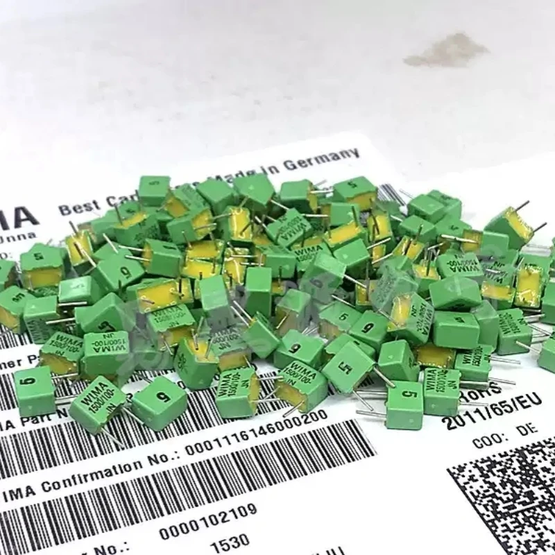 1.5NF 100V WIMA 100V152 1500PF 0.0015UF FKP2 5% Audio Capacitor
