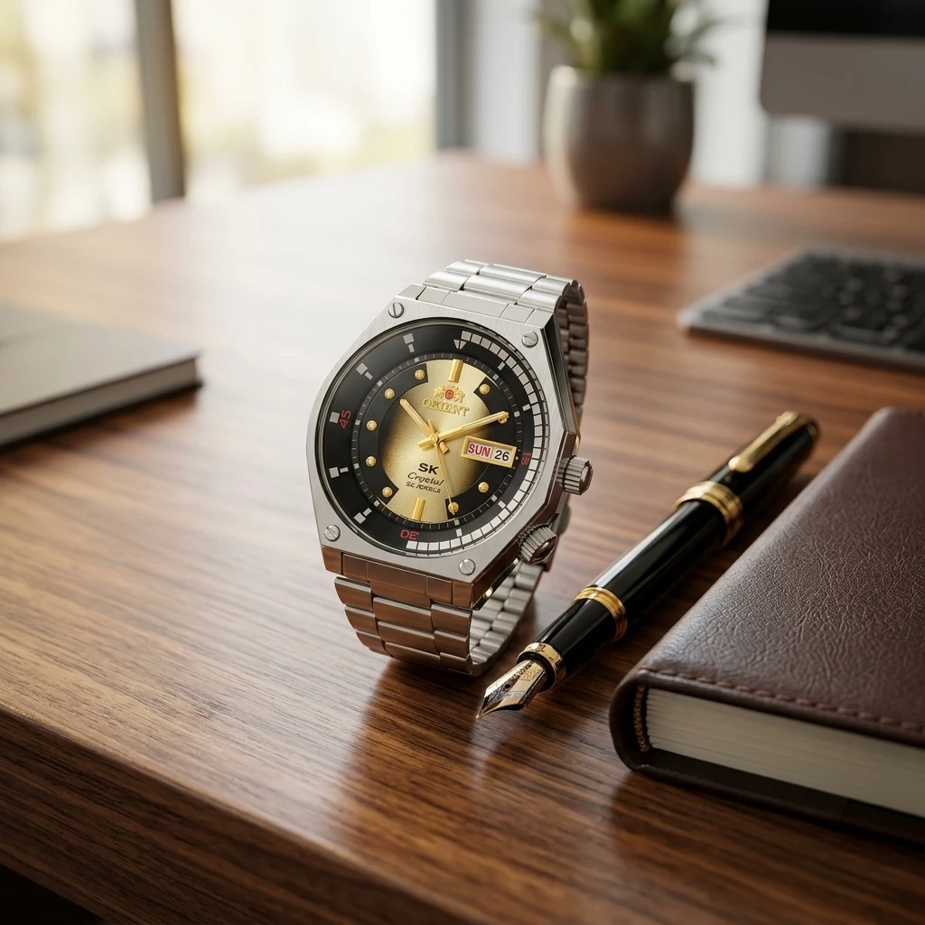 Reloj de buceo automático ORIENT SK Crystal, 22 joyas, fecha del