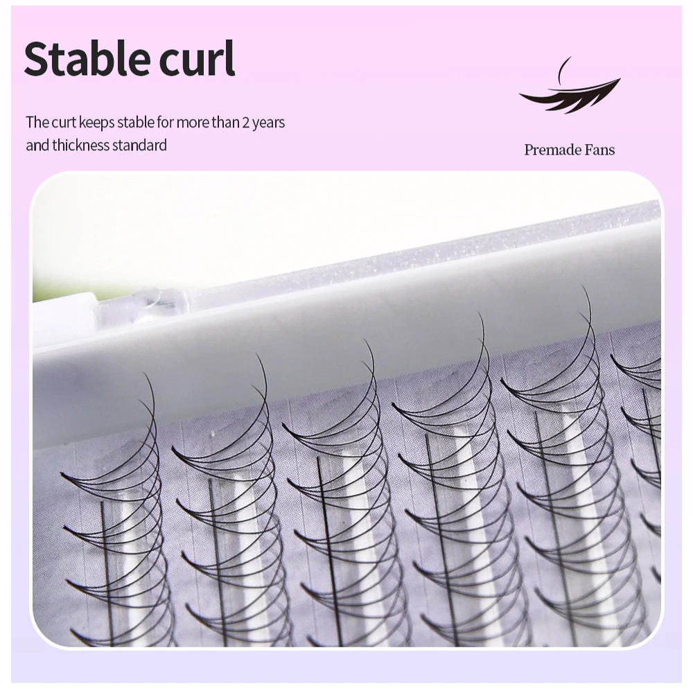 Premande Volume Fans Lash Wispy Bunches Cil 5D/6D/8D Eyelash Extensions Russia Volume 10D Point Base Individual Cluster Bundles