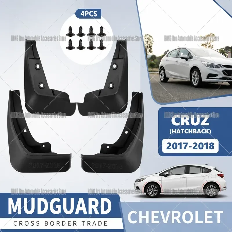 For Chevrolet Cruze Hatchback 2017 2018 Fender Liner Protector Leather Wheel Arch Guard Trim Auto Accessories Exterior