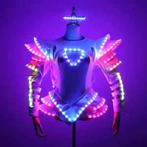 LED LED -Buntes Frauen, Tutu -Ballett, leuchtende Kleidung, helles Ballettkleid, Ballsaal -Tanzparty 10 Hauptverkäufe LED -Kleid - №3