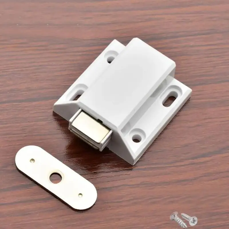 

1PC Nylon Push to Open Magnetic Touch Cabinet Door Catches Damper Buffers Stop With Screws For Single Door 도어 자석