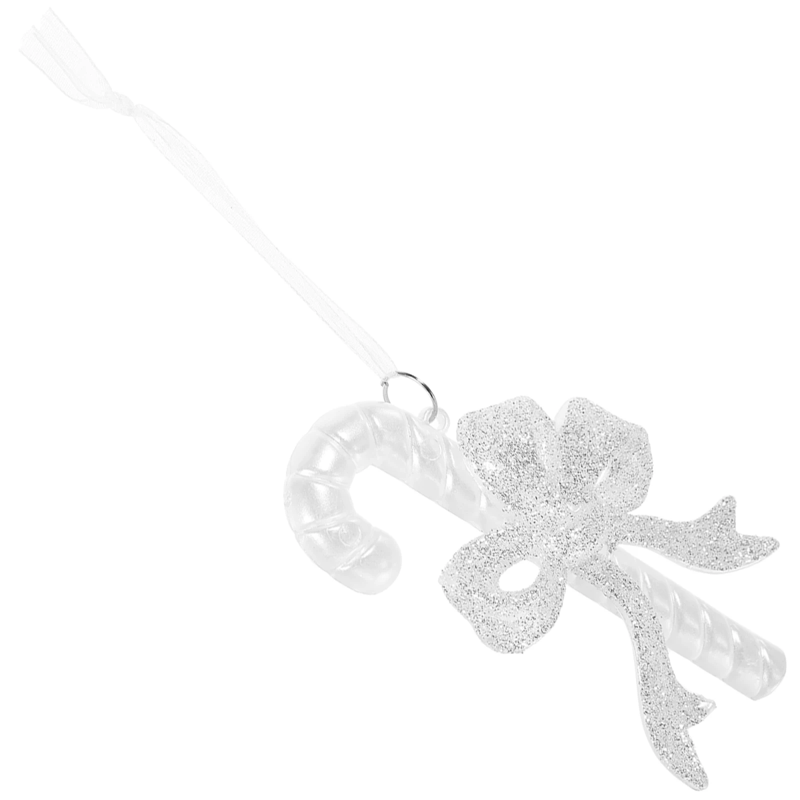 

Cane Shaped Christmas Ornaments Delicate Pattern Design Easy Hanging Hole Xmas Tree Door Wall Decorations Hanging Cane Ornament