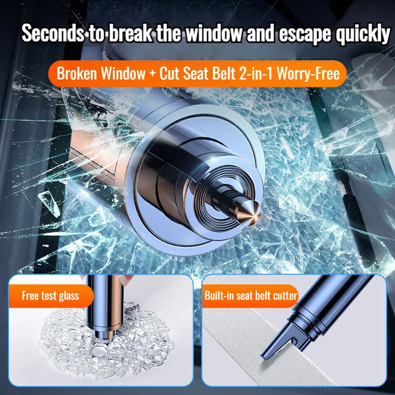 Safety hammer car window breakers car multifunctional car emergency escape life-saving hammer car window glass smasher