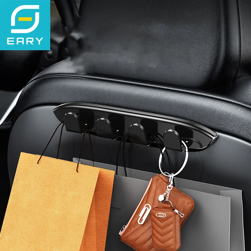 

Eary Car Purse Hook for Tesla Model 3 Model Y Accessories Car Headrest Hooks for Handbag Hang Grocery Bags Seat Back Organizer