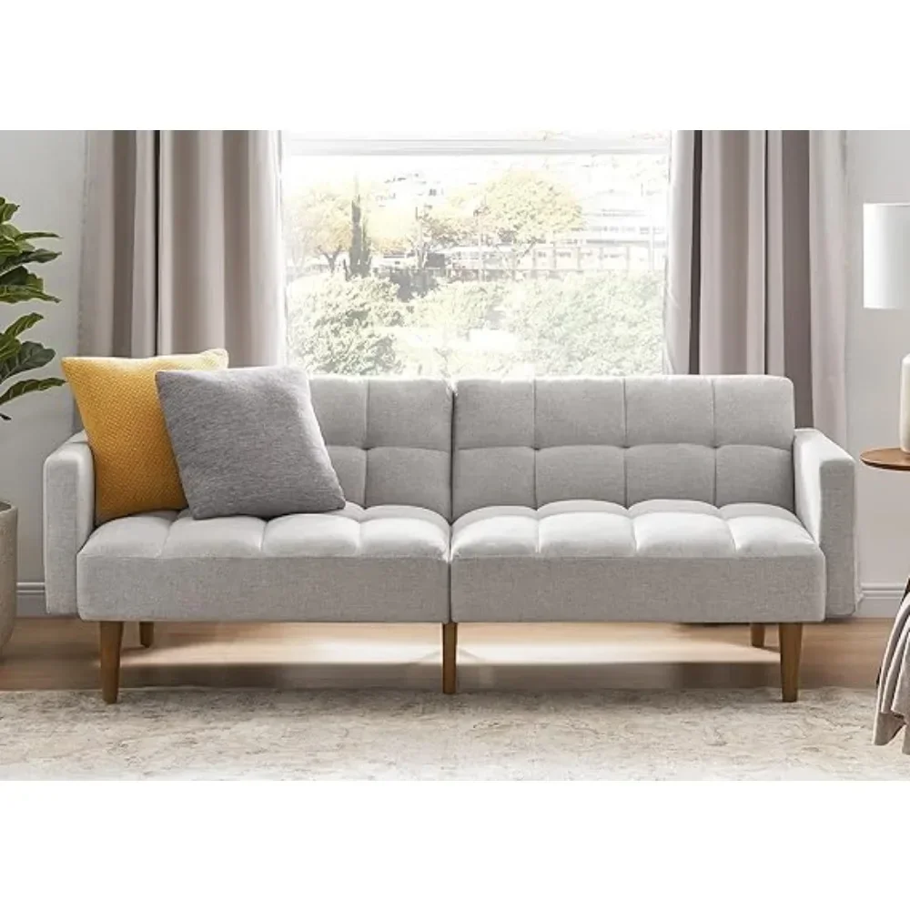 Small Sofa, Futon, Sofa Bed, Sleeper Sofa, Loveseat, Mid Century Modern Futon Couch, Sofa Cama, Couches for Living Room