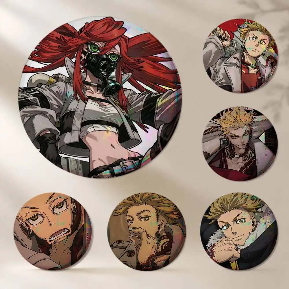 A-Anime GACHIAKUTA Brooches Cartoon Badge Pins Backpack Hat Accessories Friend Gift