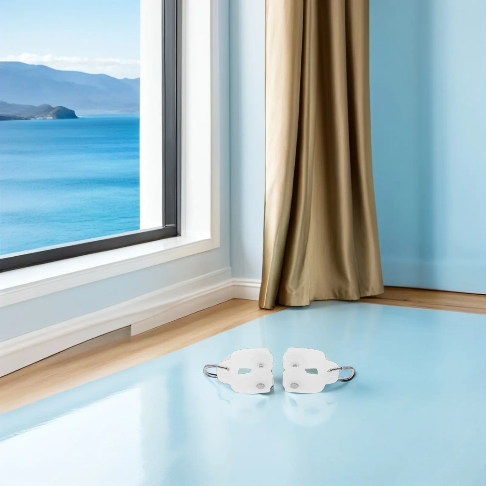 

100 шт. роликовых крючков для карнизов, бесшумные потолочные направляющие, двойные колесики для штор, фурнитура для спальни