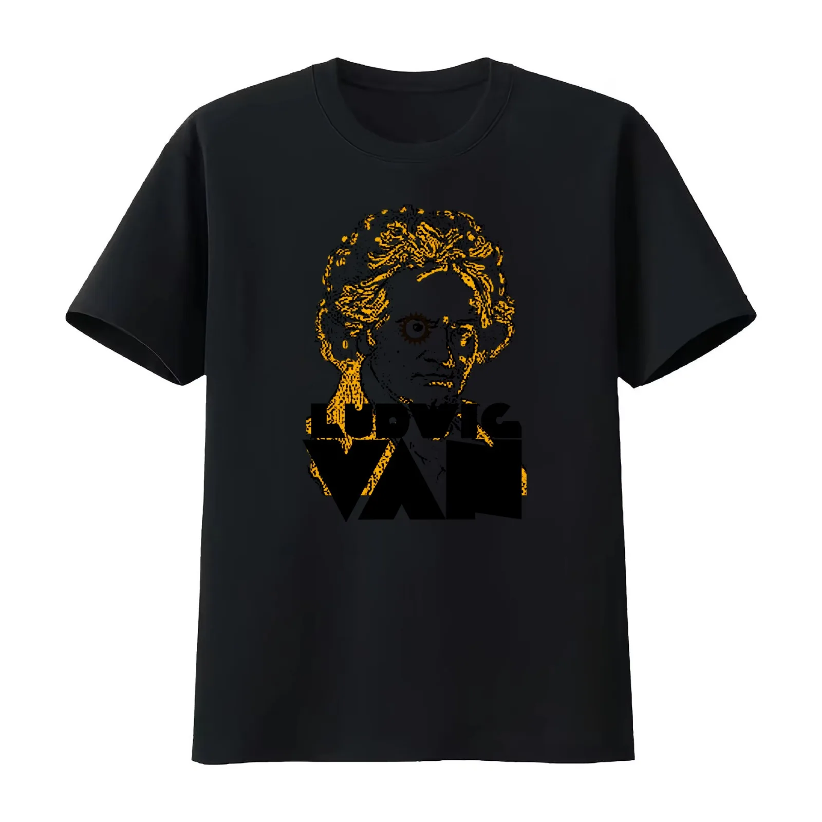 Ludwig Van T-Shirt Summer Casual Cotton Tee Oversized Streetwear Tops Vintage Graphic Print Loose Fit Short Sleeve