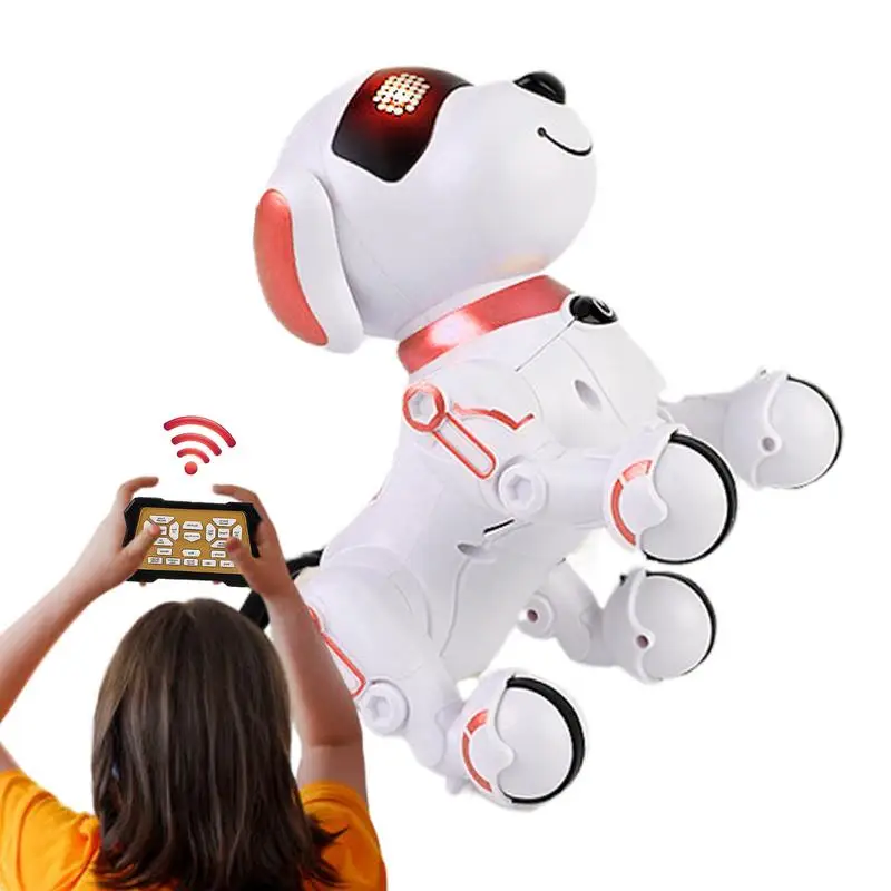 Robot interattivo giocattolo per cani Robot interattivo per bambini cane Robot elettrico programmabile intelligente per bambini di natale