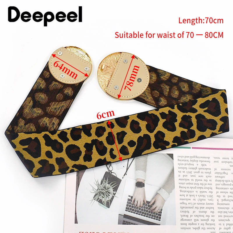 Deepeel 70cm Fashion Women's Elastic Wide Corset Cummerbunds Decorative Waist Belt for Dress Coat Suit Waistband Accessories