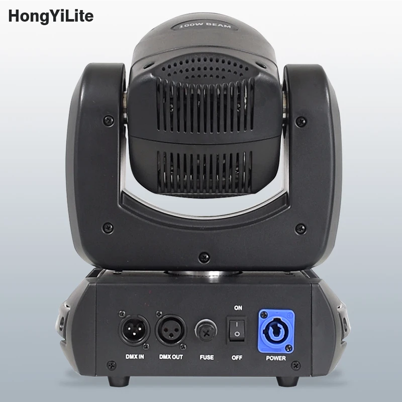 HongYiLite LED 100W Moving Head Light DMX512 Beam 8 Face Prism Gobo For Stage Light Party Dance Disco Bar Music Show