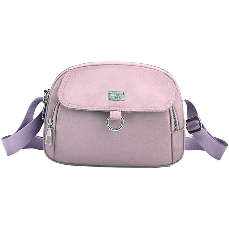 Vielseitige Nylon-Umhängetasche für den Alltag, trendige Umhängetasche mit verstellbarem Riemen und mehreren Taschen für Freizeitaktivitäten für Damen – Detail 6