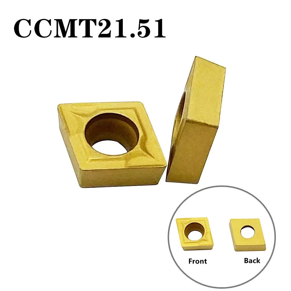 CCMT21.51 CCMT060204 DCMT21.51 DCMT070204 Carbide Turning Inserts, Inserts for Lathe Turning Tool Holder Boring Bar,20 Pieces