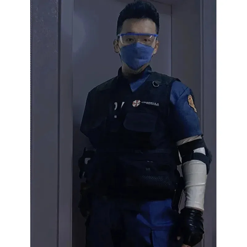 

Biohazard Umbrella Corporation Cosplay Multi-Pocket Classic Waistcoat Male Sleeveless Work Vest Photographer Tactical Mesh Vest