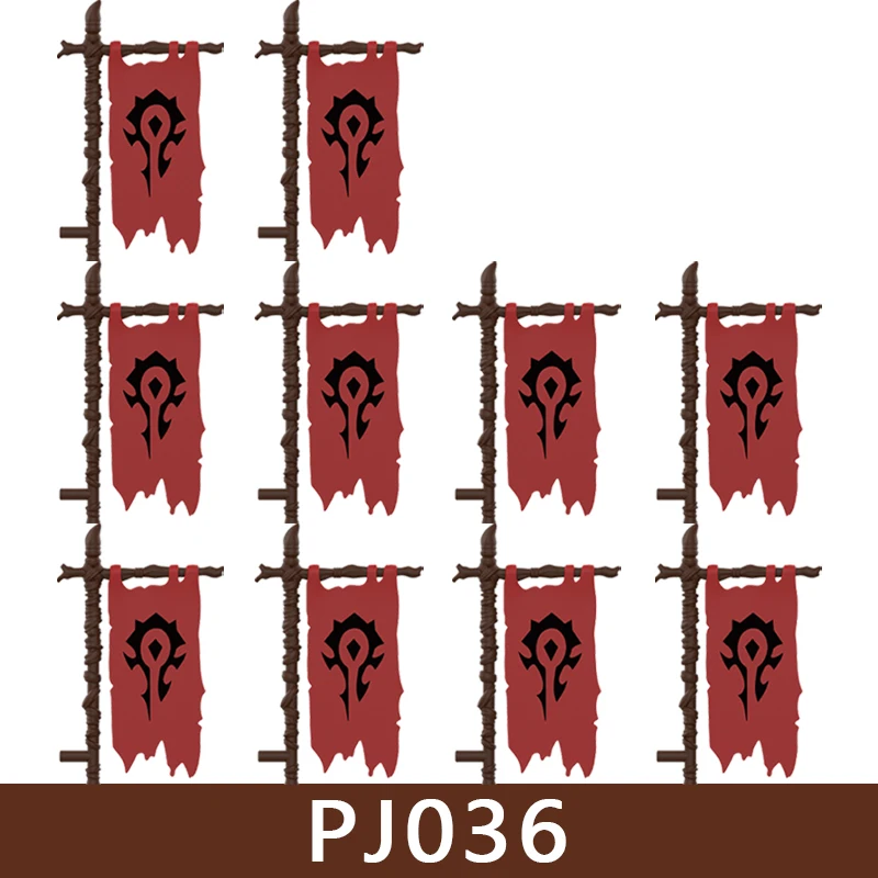 Mittelalterliche Burg Soldat Figuren Bausteine Ritter Ork Krieger Drache Wolf Tiere Kampf Flaggen Zubehör Ziegel Spielzeug Jungen