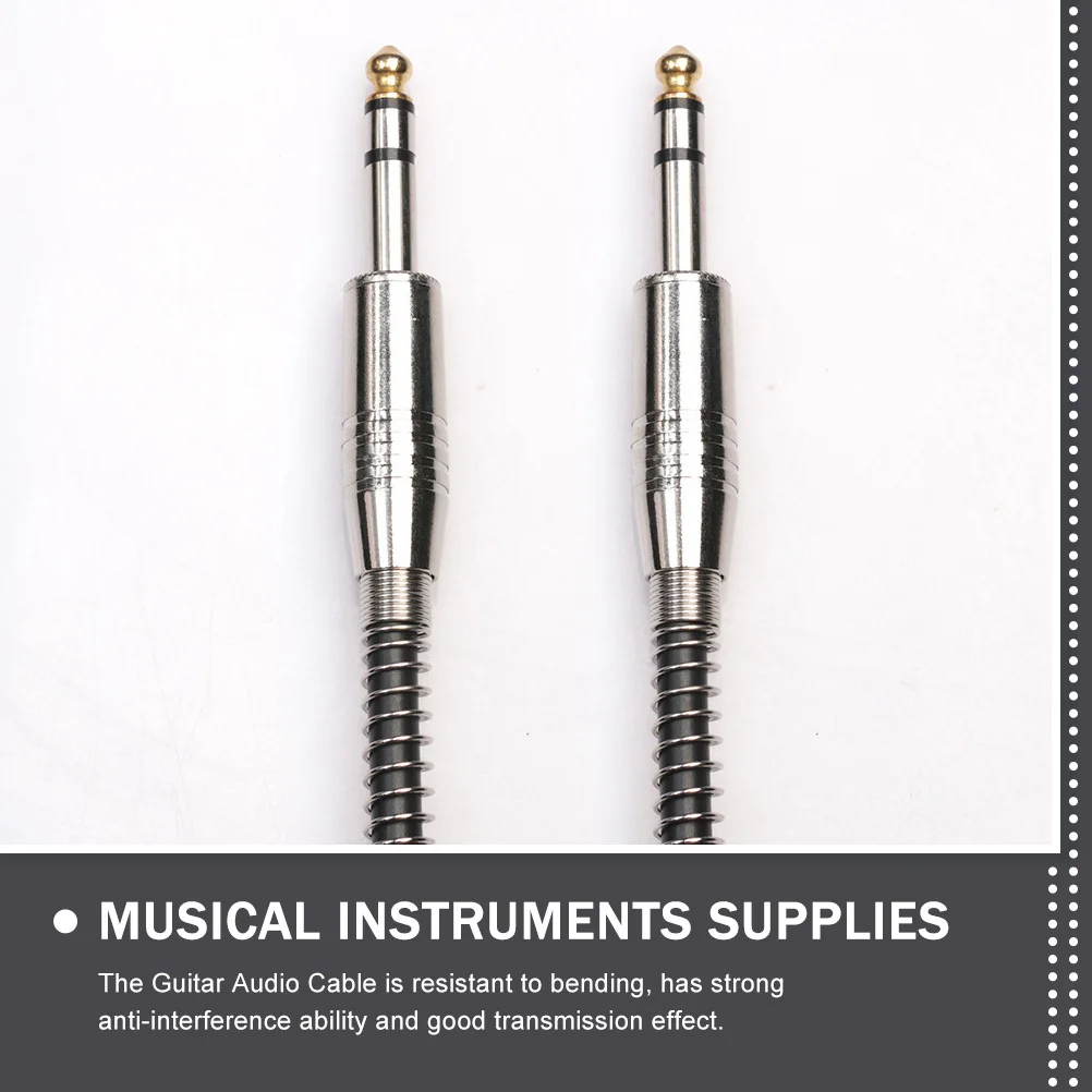 كابل صوت 6.35 ملم للجيتار الكهربائي ولوحة المفاتيح الاحترافية اتصال أدوات المهنية أداء المرحلة المباشرة مكبر الصوت #3