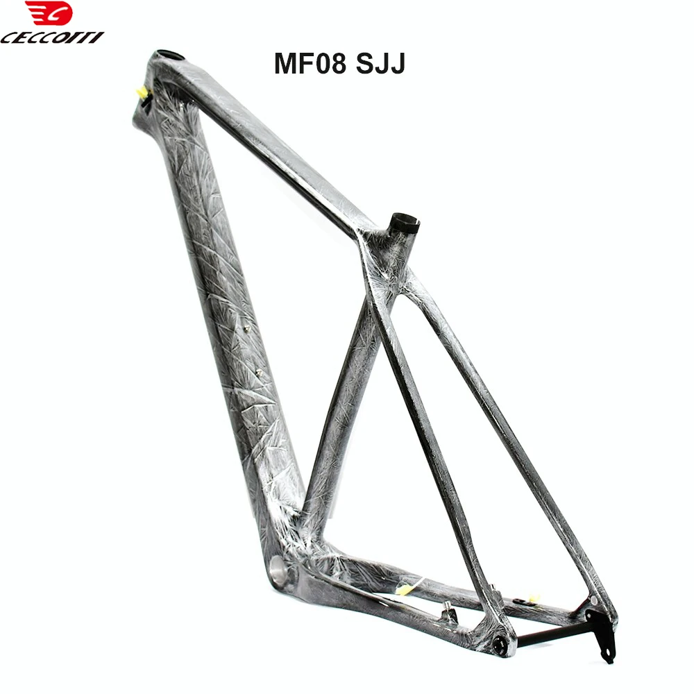 CECCOTTI  MF08 Frozen color Carbon Mountain Bike Frame 29er MTB cuadro BSA 73mm thread Bicycle Frameset