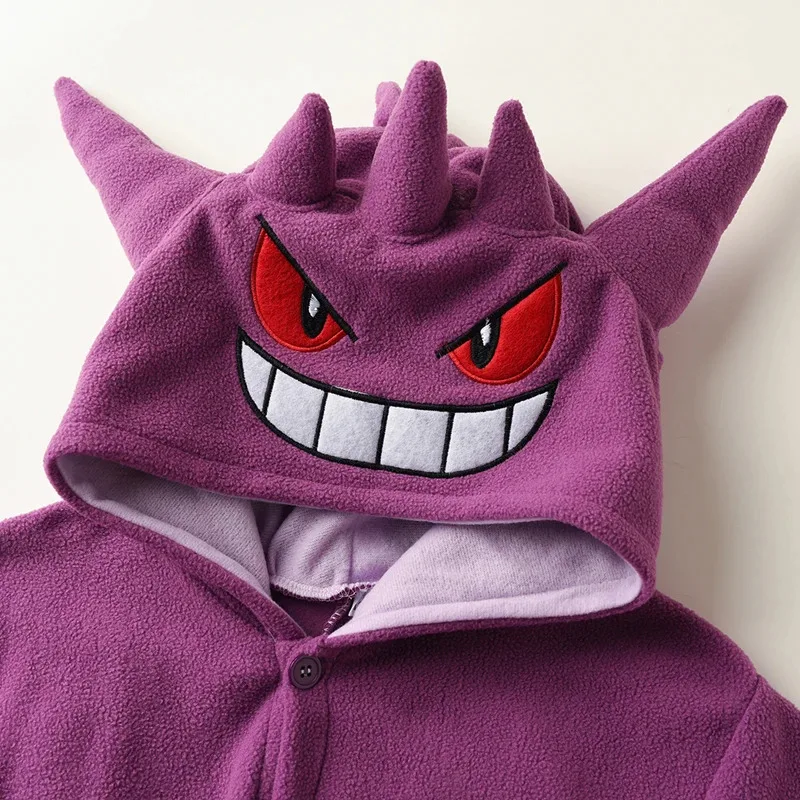 2025 New Children Charizard Onesie For Kids Gengar Kigurumi Umbreon One-Piece Pajama Eevee Full Body Suit Girl Halloween Cosplay