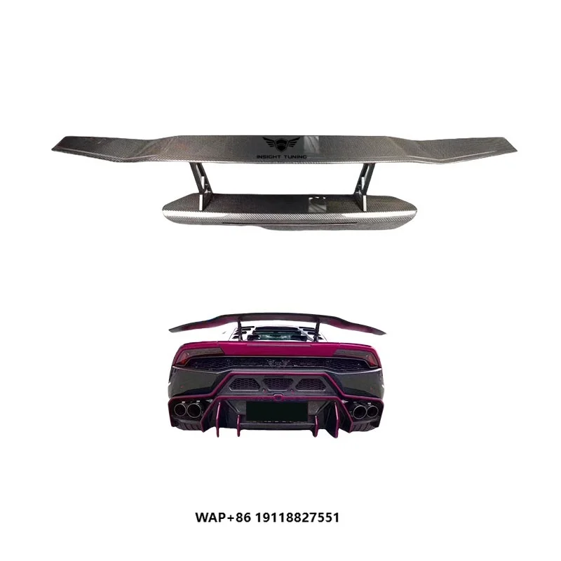 

MSY Style Dry Carbon Fiber Rear Wing Spoiler Bodykit for Huracan LP580 LP610 EVO to MSY Style Tail Wing