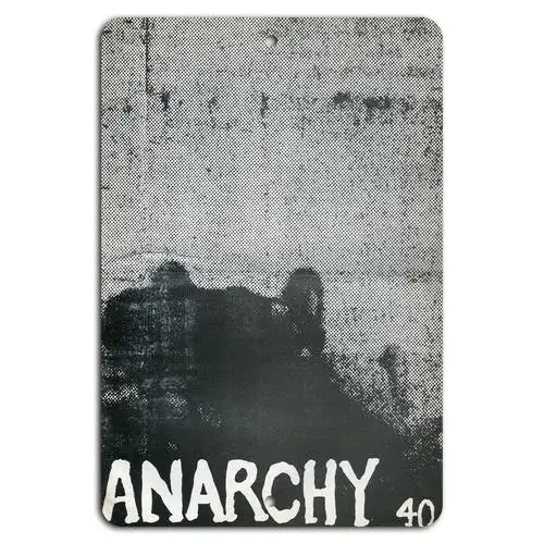 Anarchy 40: Vintage Punk Metal Wall Art Sign