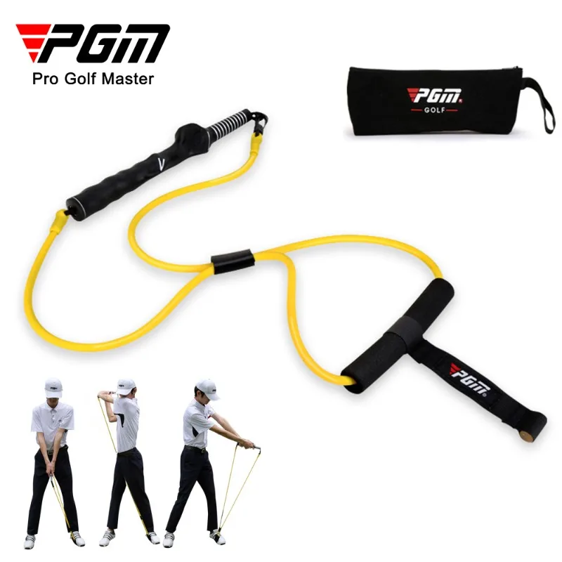 pgm-golf-swing-trainer-resistance-band-with-grip-guide-door-anchor-core-strength-practice-aid-jzq018