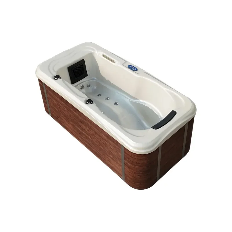 Outdoor smart thermostatic Jacuzzi, home villa garden acrylic bathtub, soaking pool