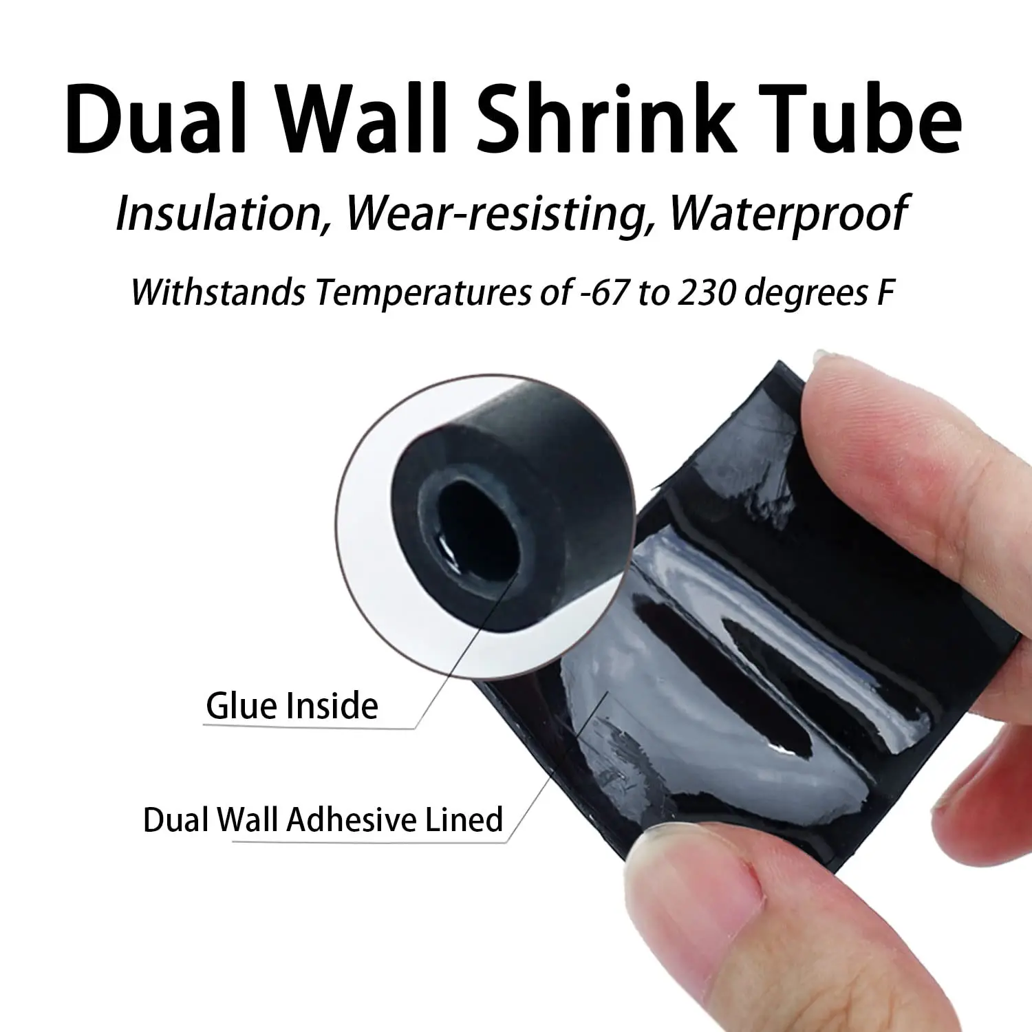 1M  3:1 Heat Shrink Tube With Double Wall Glue Tube Diameter 1.6/2.4/3.2/4.8/6.4/7.9/9.5/12.7/15.4/19.1/25.4/30/39/50mm