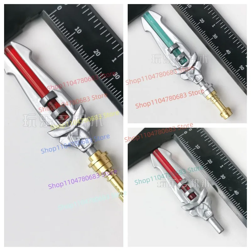 MOC Building Blocks Mini Doll Accessories Double-edged Sword Hand-held Assembly and Splicing Collectible Ornaments Holiday Gifts