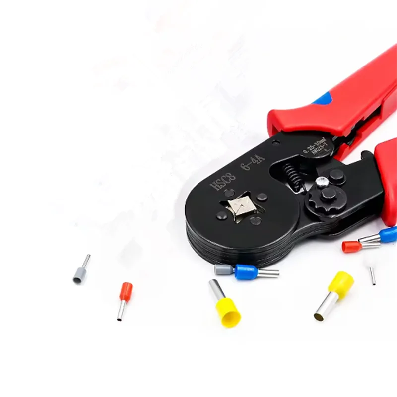 Rohr Terminal Crimpen Zangen HSC8 6-4 Crimper Draht Mini Ferrule Crimper Werkzeuge Haushalt Elektrische Kit Mit 1200 stücke Terminal – Detail 3