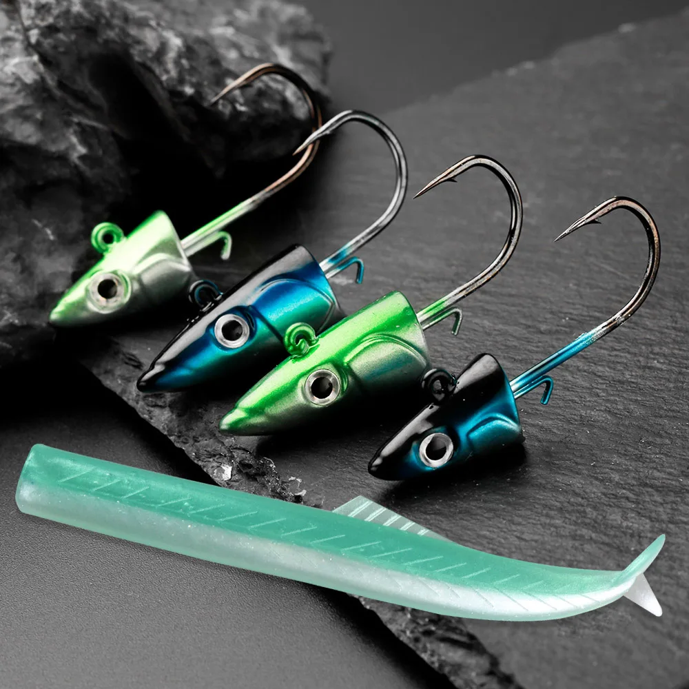 ATEUNO FLASH SAND EEL 115mm 9g Soft Fishing Lure Tail Jig Head Minnow Artificial Bait Saltwater Sea Bass Swimbait Tackle Gear