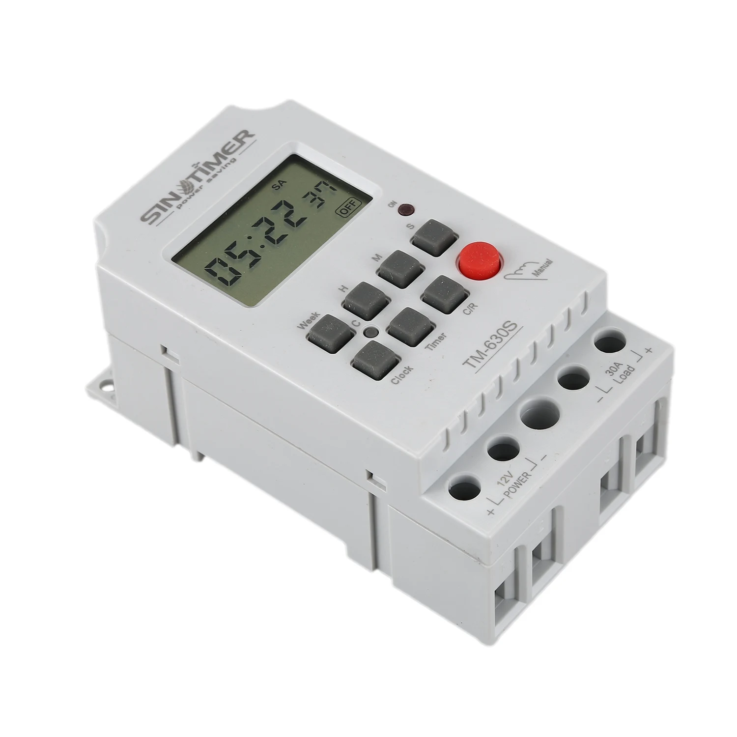 Sinotimer Tm630S-4 12V Seconden Controle Timer Schakelaar Groot Scherm Digitale Display Hot Pin Spanning Output Time Controller